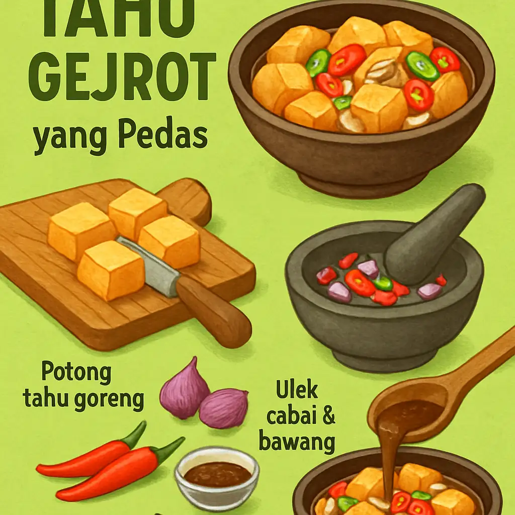 Cara Membuat Tahu Gejrot yang Pedas